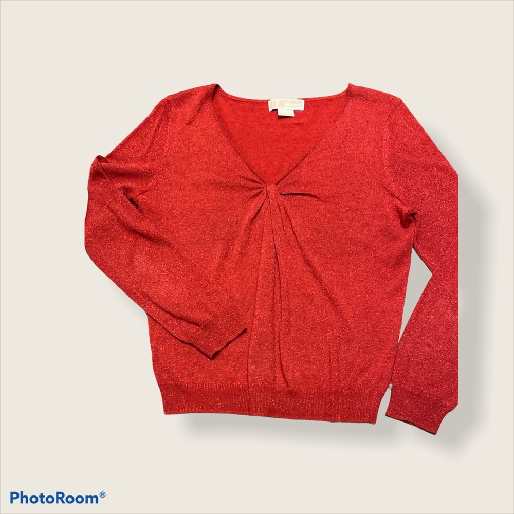 Michael Kors woman light sweater sparkle red P/L